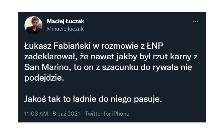 Kto podejście do rzutu karnego z San Marino? FABIAŃSKI ZABRAŁ GŁOS!